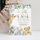 Eine kleine wilde Dschungel-Kinderdusche Einladung