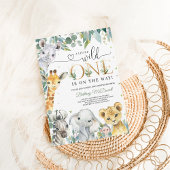 Eine kleine wilde Dschungel-Kinderdusche Einladung