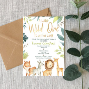 Eine kleine wilde Dusche ist auf dem Weg zur Tierb Einladung