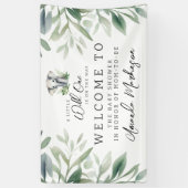 Eine kleine wilde Elefantendusche. Empfang Banner (Vertikal)