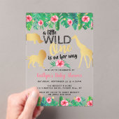 Eine kleine wilde ist auf dem Weg Mädchen Babydusc Acryleinladungen (Insitu (Handheld))