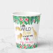 Eine kleine wilde ist auf dem Weg Mädchen Babydusc Pappbecher (Rückseite)