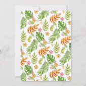 Eine kleine wilde Jungtierdusche in einem Zoo Einladung (Rückseite)