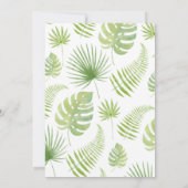 Eine kleine, wilde Safari-Baby-Dusche Einladung (Rückseite)