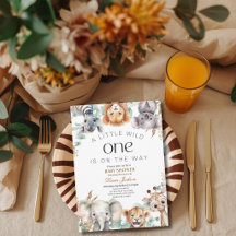 Eine kleine wilde Safari-Baby-Tier Baby-Party