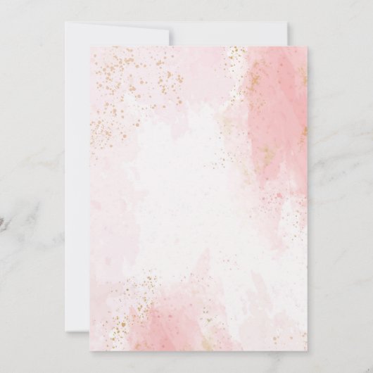 eine kleine wilde Safari-Girl pink-Babydusche Einladung (Rückseite)