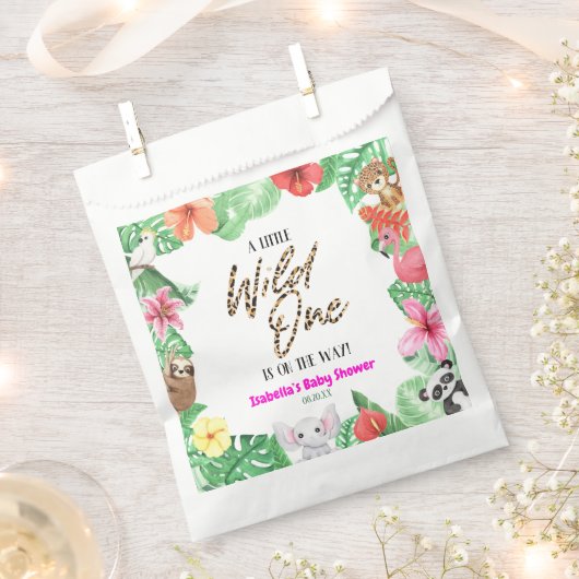 Eine kleine wilde Tierdusche. Geschenktütchen (Ausgeschnitten)