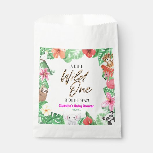 Eine kleine wilde Tierdusche. Geschenktütchen (Vorderseite)