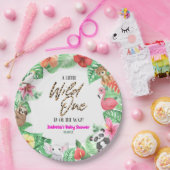 Eine kleine wilde Tierdusche. Pappteller (Party)