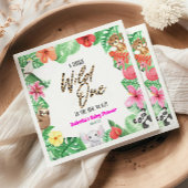 Eine kleine wilde Tierdusche. Serviette