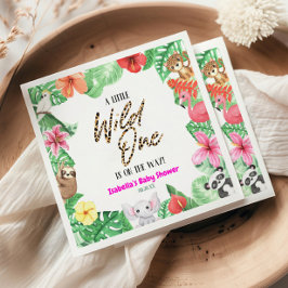 Eine kleine wilde Tierdusche. Serviette