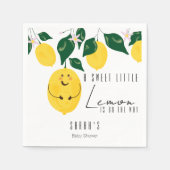 eine kleine Zitronendusche Serviette (Vorderseite)