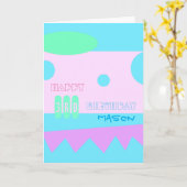 Eine kleines Monster-3. alles- Gute zum Karte (Gelbe Blume)