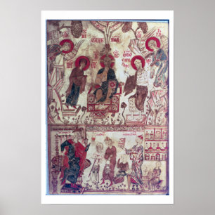 Eine Klinik, byzantinischer Vertrag, 14. Jahrhunde Poster