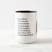 Eine kluge alte Eule Tasse (Zentrum)