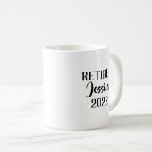 Eine kluge Frau sagte einmal, dass ich hier drauße Kaffeetasse (VorderseiteRechts)