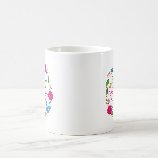 Eine kluge Frau sagte einmal, ich bin hier draußen Kaffeetasse (Mittel)