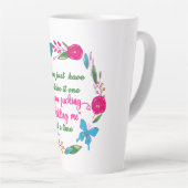 Eine kluge Frau sagte einmal, ich bin hier draußen Milchtasse (Rechte Ecke)