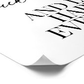 Eine kluge Frau sagte einmal Poster (Ecke)