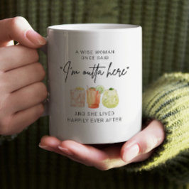 Eine kluge Frau sagte einst Personalisierte Rente Kaffeetasse