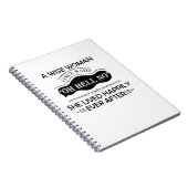 Eine kluge Frau sagte: Oh, hell kein Witz Notizblock (Rechte Seite)