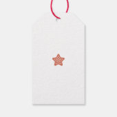 Eine knackige Weihnachtsdame Geschenkanhänger (Rückseite)