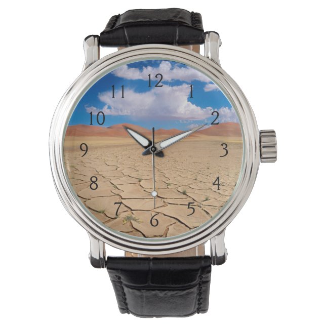 Eine knackte Wüste schlicht Armbanduhr (Vorderseite)