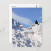 Eine Kneipe am Crowfoot Mountain Alberta Kanada Postkarte (Vorne/Hinten)