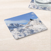 Eine Kneipe am Crowfoot Mountain Alberta Kanada Rechteckiger Pappuntersetzer (angewinkelt)