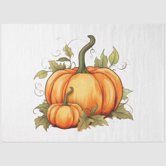 Eine Kollektion von Pumpkin für den Herbst 13 Seidenpapier (Vorderseite)