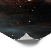 Eine Kolonie heißer junger Sterne im Orionnebel Poster (Ecke)