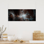 Eine Kolonie heißer junger Sterne im Orionnebel Poster (Küche)