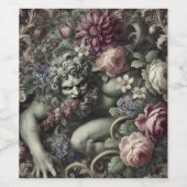 🎭 Eine Kolossalkomödie - gotisch Viktorianisch Weinetikett (Einzelnes Label)