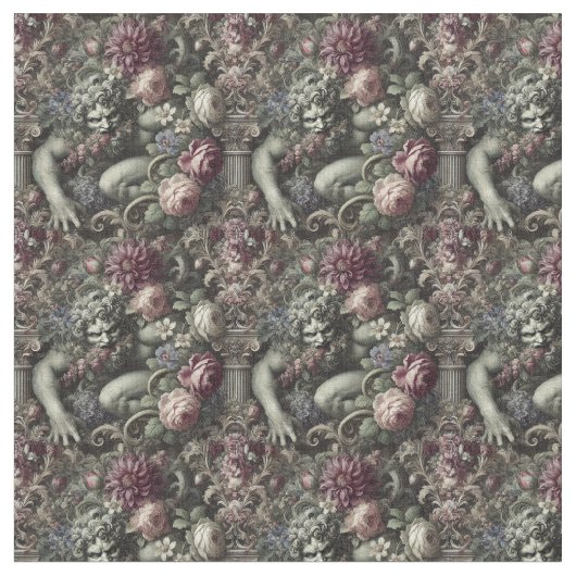 Eine Kolossalkomödie - gotische Dense Tile Stoff (Nahaufnahme)