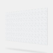 Eine komplett weiße, funkellose Oberfläche füllt d Acrylschild (Winkel)