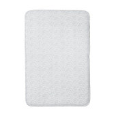 Eine komplett weiße, funkellose Oberfläche füllt d Badematte (Vorderseite Vertikal)