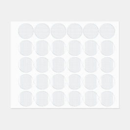 Eine komplett weiße, funkellose Oberfläche füllt d Etiketten