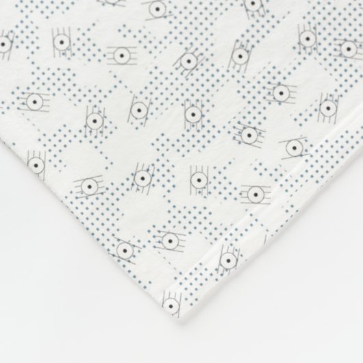 Eine komplett weiße, funkellose Oberfläche füllt d Fleecedecke (Ecke)