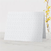 Eine komplett weiße, funkellose Oberfläche füllt d Karte (Gelbe Blume)