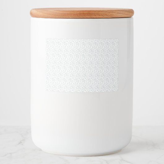 Eine komplett weiße, funkellose Oberfläche füllt d Lebensmitteletikett (Vorderseite)