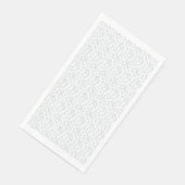 Eine komplett weiße, funkellose Oberfläche füllt d Serviette (Ecke)