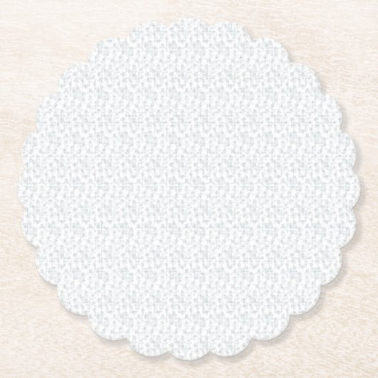 Eine komplett weiße, funkellose Oberfläche füllt d Untersetzer (Vorderseite)