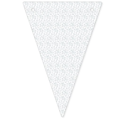 Eine komplett weiße, funkellose Oberfläche füllt d Wimpelkette (Erste Fahne)