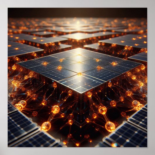 Eine komplexe Palette von orangefarbenen Röhren un Poster (Vorne)