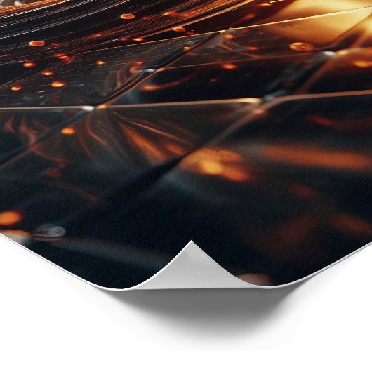 Eine komplexe Verschmelzung von Kunst und Wissensc Poster (Ecke)