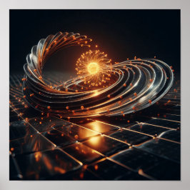 Eine komplexe Verschmelzung von Kunst und Wissensc Poster