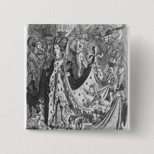 Eine Königin Button (Vorderseite)