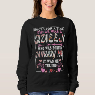Eine Königin, die im Januar 1963 zum Geburtstag vo Sweatshirt