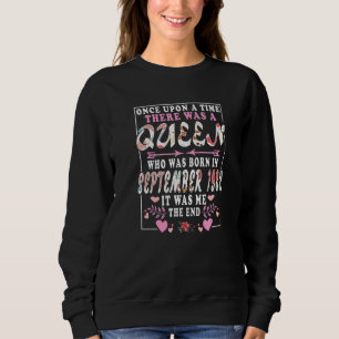 Eine Königin, die im September 1982 zum Geburtstag Sweatshirt