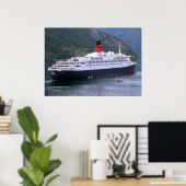 Eine Königin im Fjord Poster (Heimbüro)